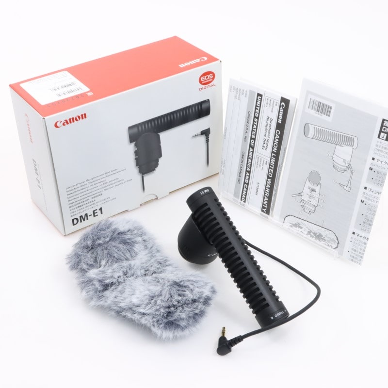 Canon - 【中古】(キヤノン) Canon DM-E1 ステレオマイクロホン 新品)Canon (キヤノン) 指向性ステレオマイクロホン DM-E1（商品
