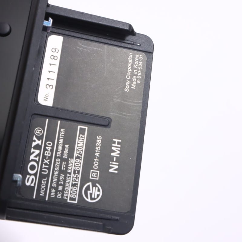 SONY UWP-D21 B帯アナログワイヤレスマイクロホンパッケージ ABランク