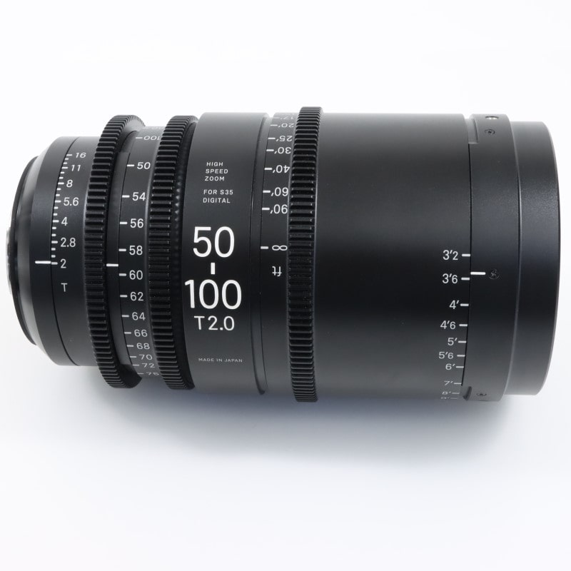 50-100mm T2/EF feet [High Speed Zoom Line 50-100mm T2 EFマウント フィート表示]