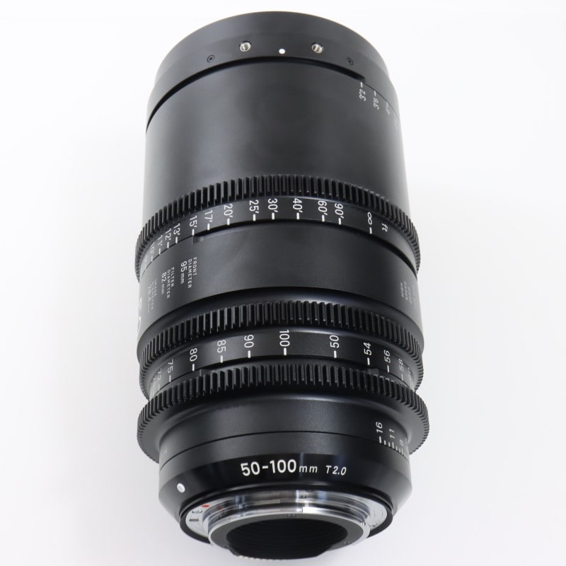 50-100mm T2/EF feet [High Speed Zoom Line 50-100mm T2 EFマウント フィート表示]