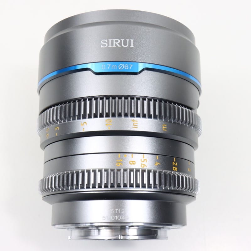 75mm T1.2 APS-C/S35 シネマレンズ E/グレー MS75E-G-JP