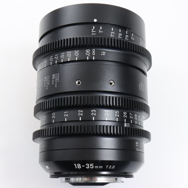 18-35mm T2/EF feet [High Speed Zoom Line 18-35mm T2 EFマウント フィート表示]