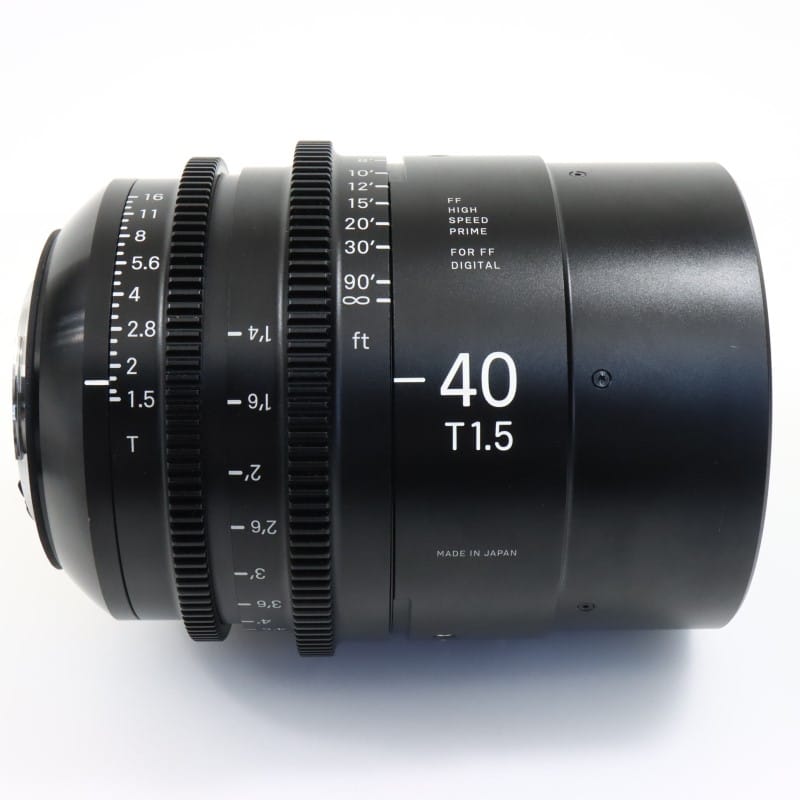40mm T1.5 FF/EF feet [FF High Speed Prime Line EFマウント フィート表示]