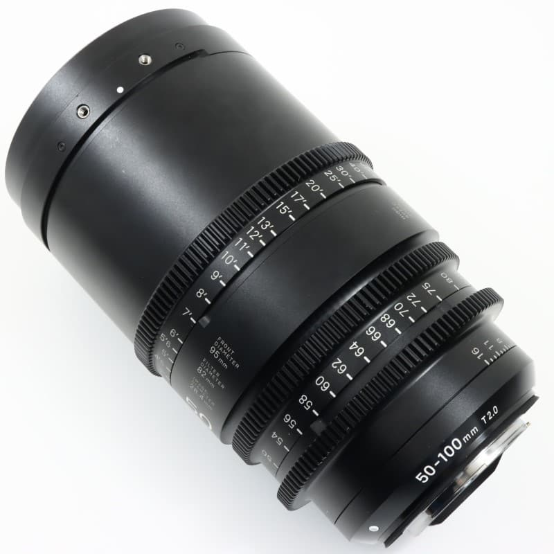 50-100mm T2/EF feet [High Speed Zoom Line 50-100mm T2 EFマウント フィート表示]