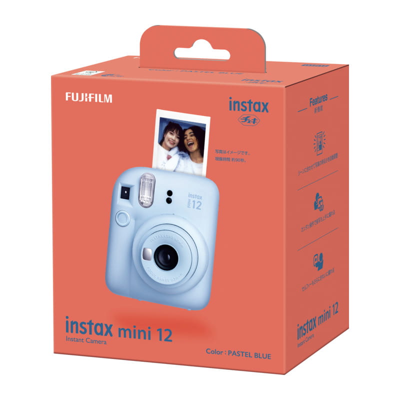 【動作確認済み】美品FUJIFILM instax mini12 パステルブルー