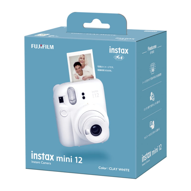 チェキ instax mini 12 クレイホワイト