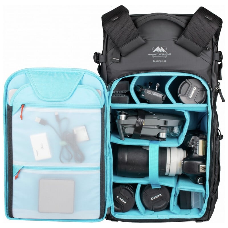 テンジン 45L ジップ バックパック ブラック SUM-TENZING45L-BK