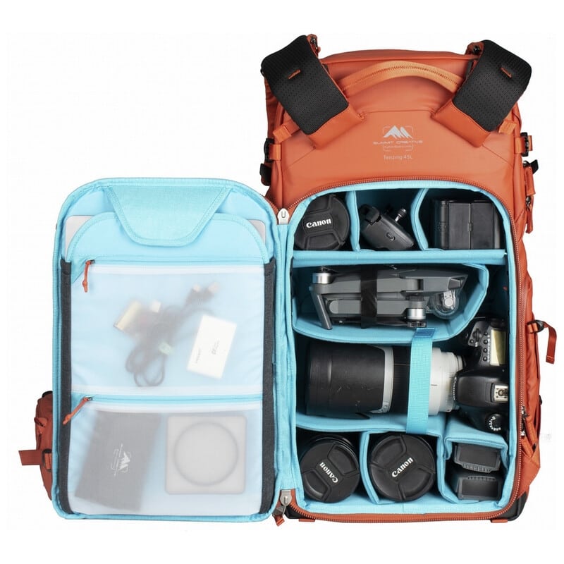 テンジン 45L ジップ バックパック オレンジ SUM-TENZING45L-OR