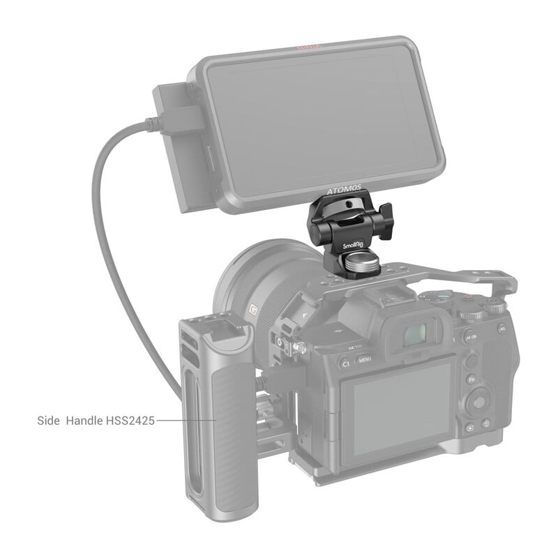 SmallRig パン軸＆チルト軸調整可能モニターマウント 2903B