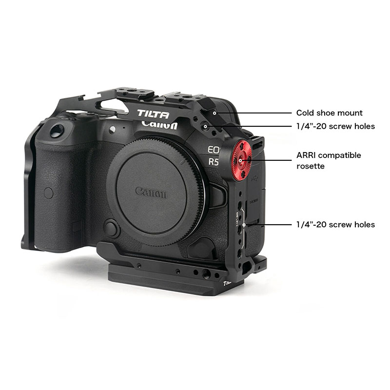 Full Camera Cage for Canon R5/R6 V2 - Black TA-T22-FCC-B-V2