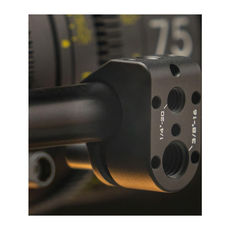 15mm Rod Holder to Mounting Block - Black TA-15RH-MB-B