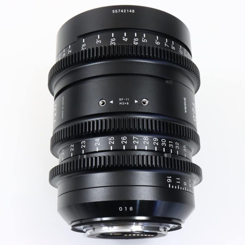 18-35mm T2/EF feet [High Speed Zoom Line 18-35mm T2 EFマウント フィート表示]