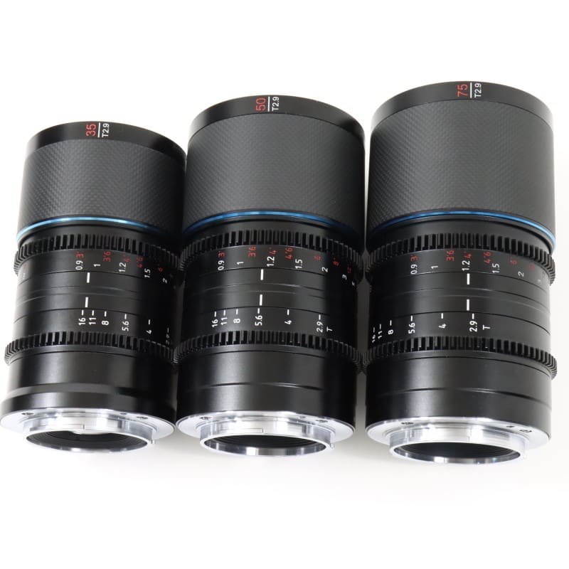 SIRUI 35/50/75mm T2.9 Full カーボンアナモルフィック 3本セット E/ナチュラル Saturn 3S-EN-JP