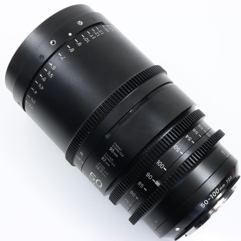 50-100mm T2/EF feet [High Speed Zoom Line 50-100mm T2 EFマウント フィート表示]