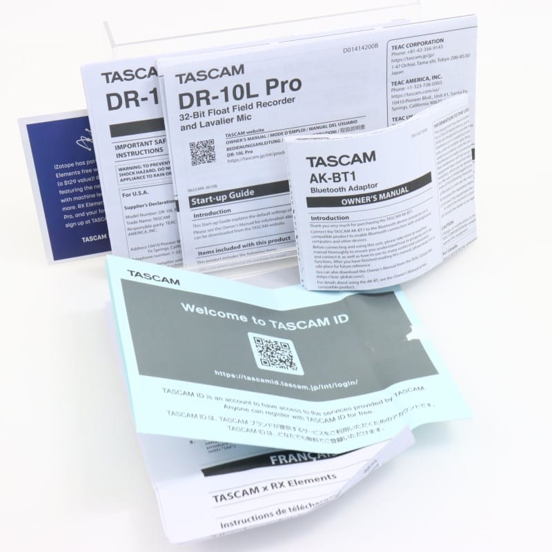 DR-10L Pro [32-Bit Float Field Recorder and Lavalier Mic]