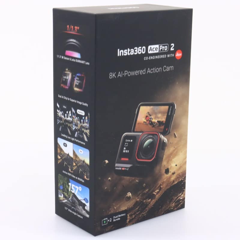 Insta360 Ace Pro 2 デュアルバッテリー ミッドナイトブラック CINSBBGA-DB