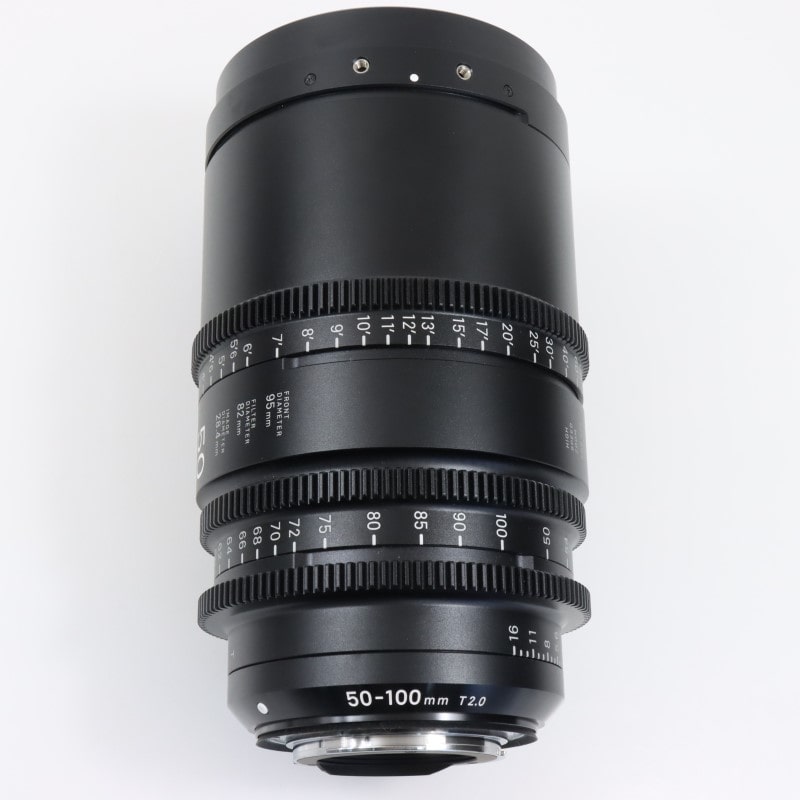 50-100mm T2/EF feet [High Speed Zoom Line 50-100mm T2 EFマウント フィート表示]