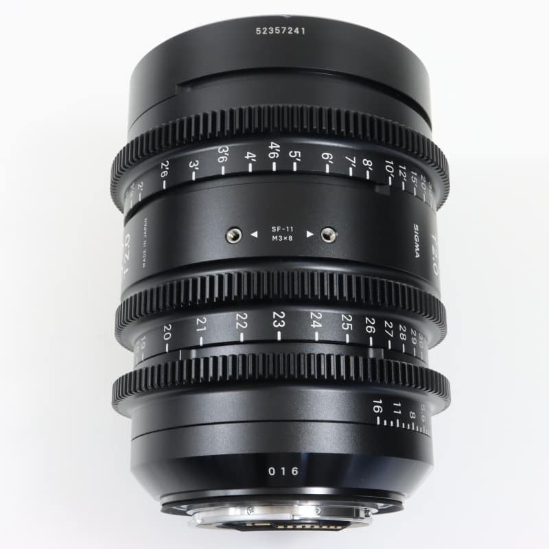 18-35mm T2/EF feet [High Speed Zoom Line 18-35mm T2 EFマウント フィート表示]