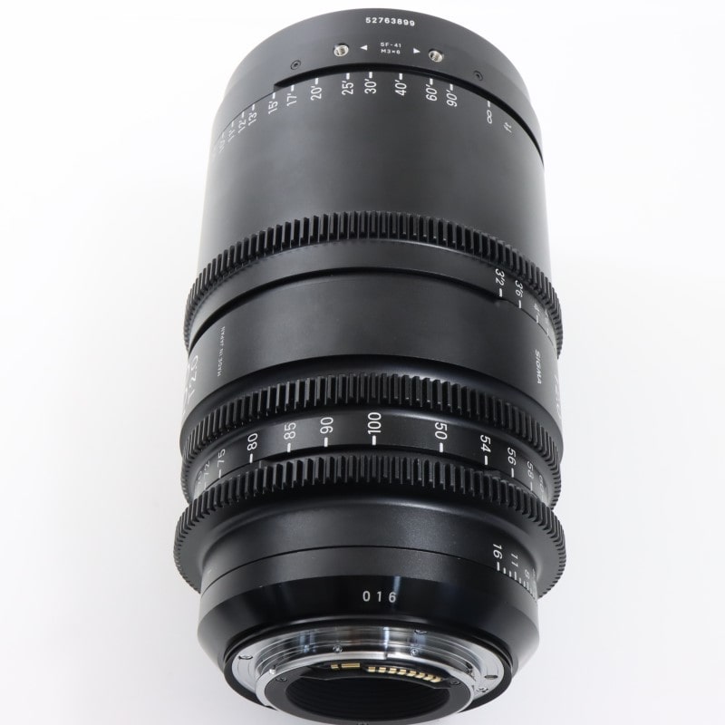 50-100mm T2/EF feet [High Speed Zoom Line 50-100mm T2 EFマウント フィート表示]
