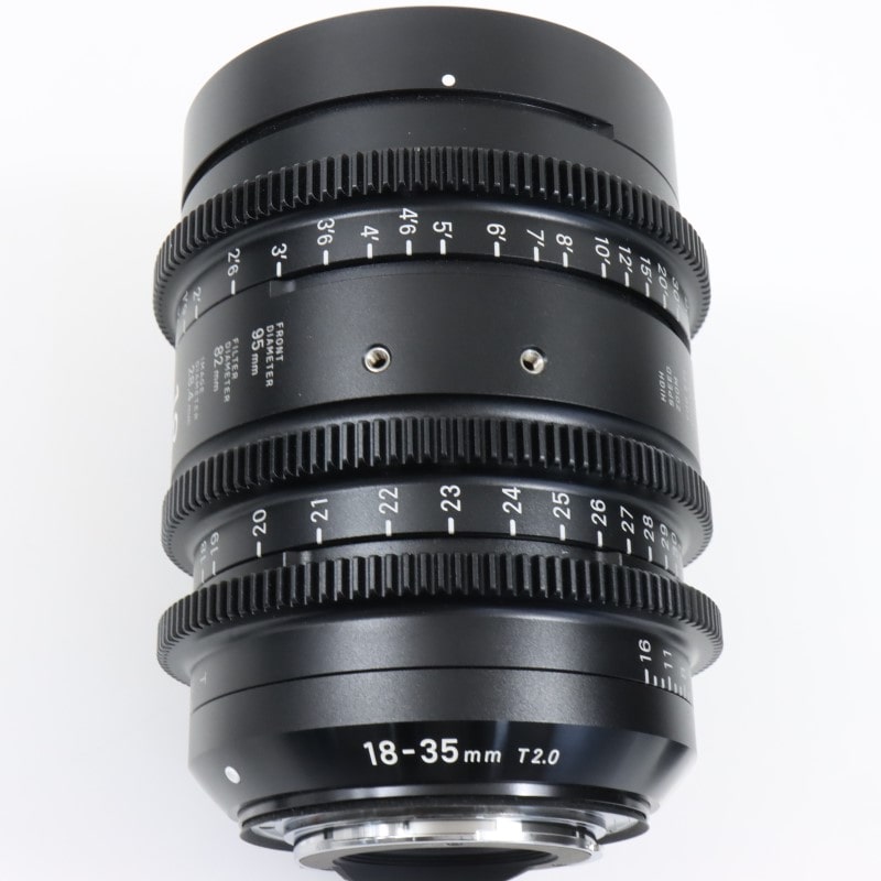 18-35mm T2/EF feet [High Speed Zoom Line 18-35mm T2 EFマウント フィート表示]
