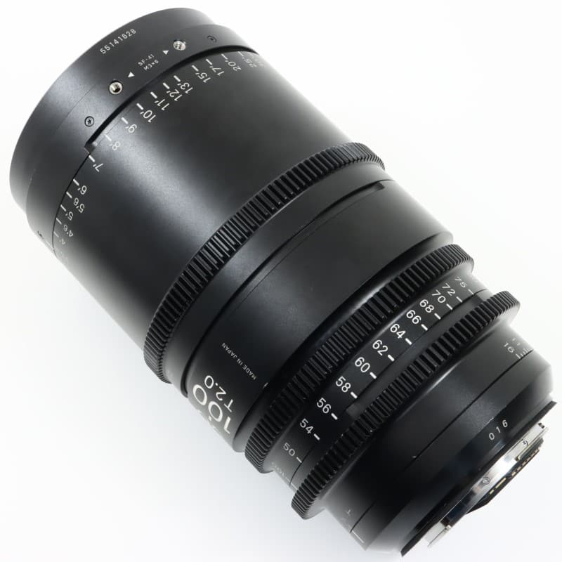 50-100mm T2/EF feet [High Speed Zoom Line 50-100mm T2 EFマウント フィート表示]