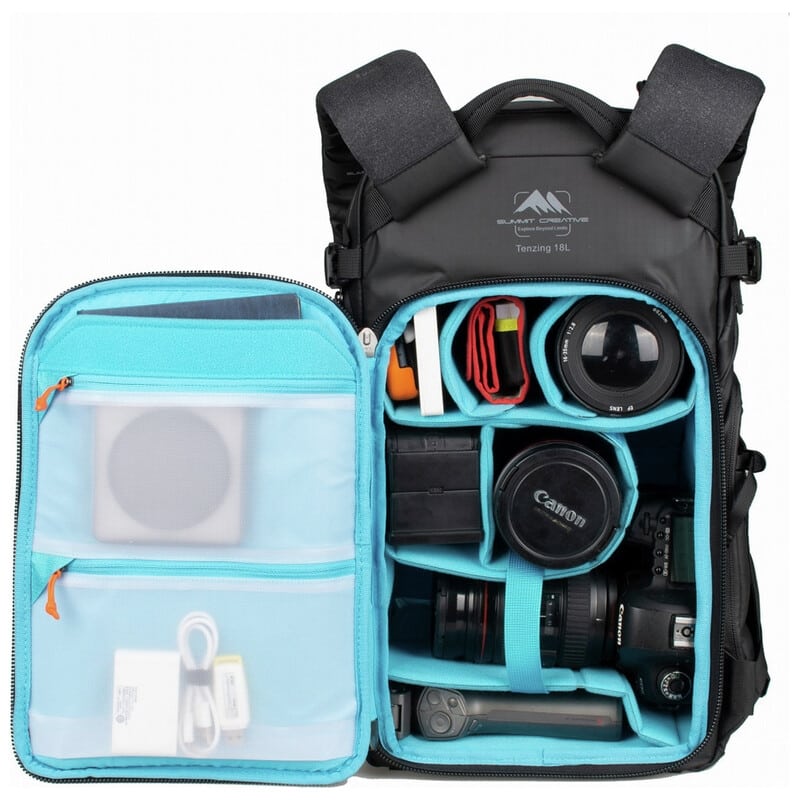 テンジン 18L ジップ バックパック ブラック SUM-TENZING18L-BK