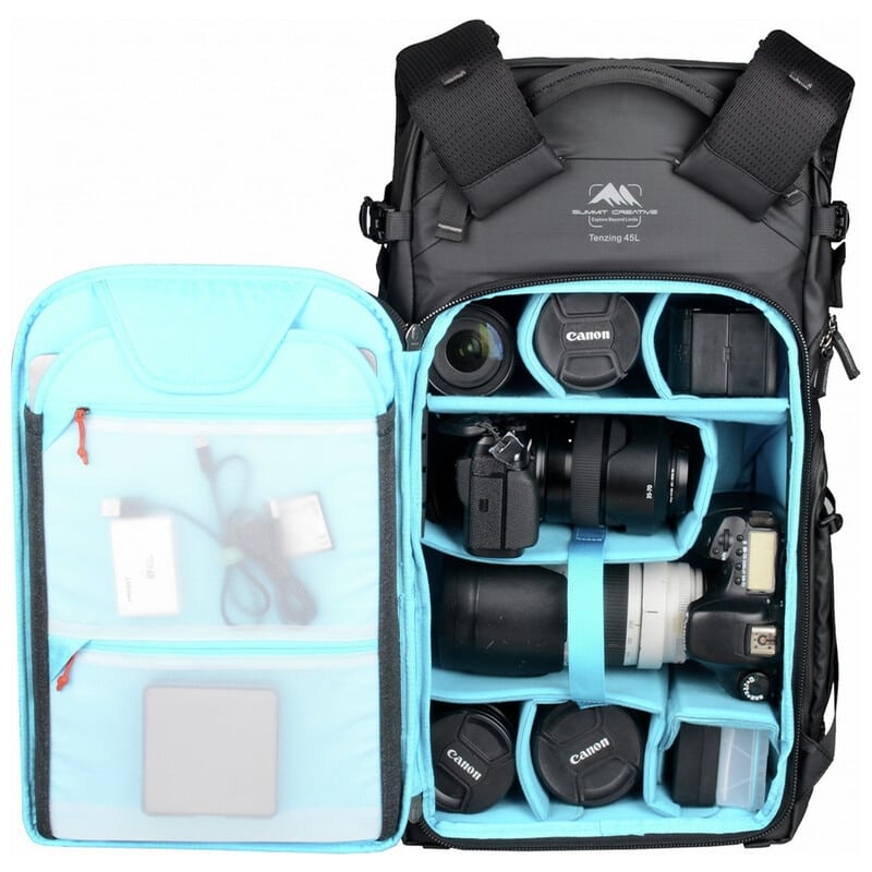 テンジン 45L ジップ バックパック ブラック SUM-TENZING45L-BK