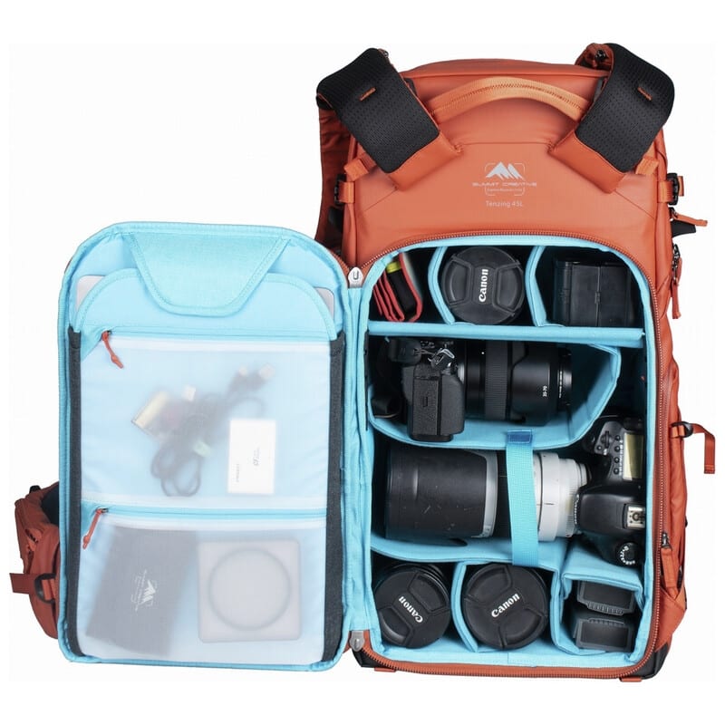 テンジン 45L ジップ バックパック オレンジ SUM-TENZING45L-OR