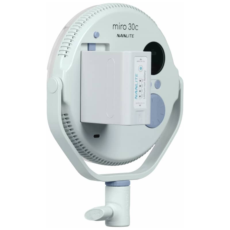 miro 30c フルカラー丸型パネルライト（ミントブルー）