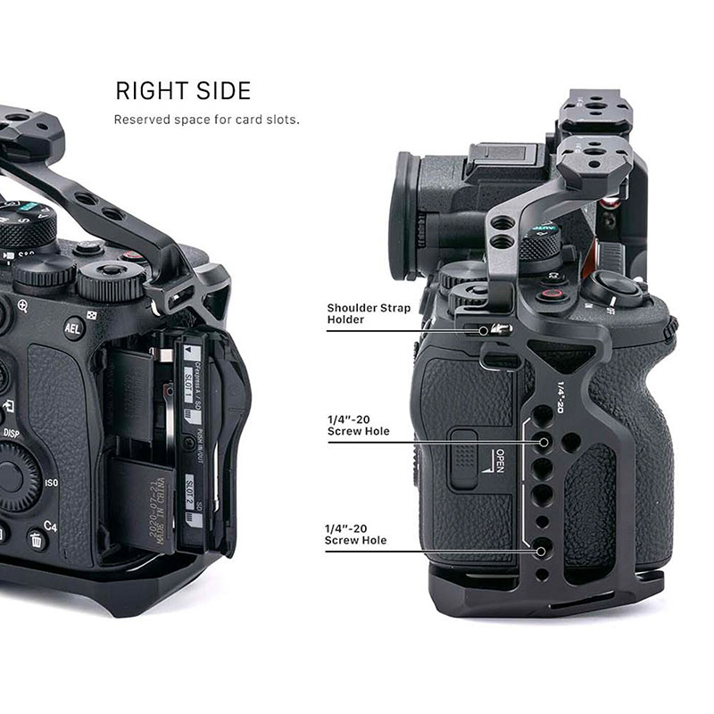 Full Camera Cage for Sony a7 IV - Black TA-T30-FCC-B