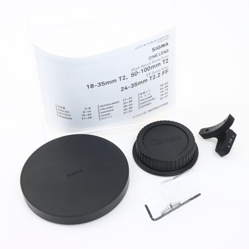 18-35mm T2/EF feet [High Speed Zoom Line 18-35mm T2 EFマウント フィート表示]