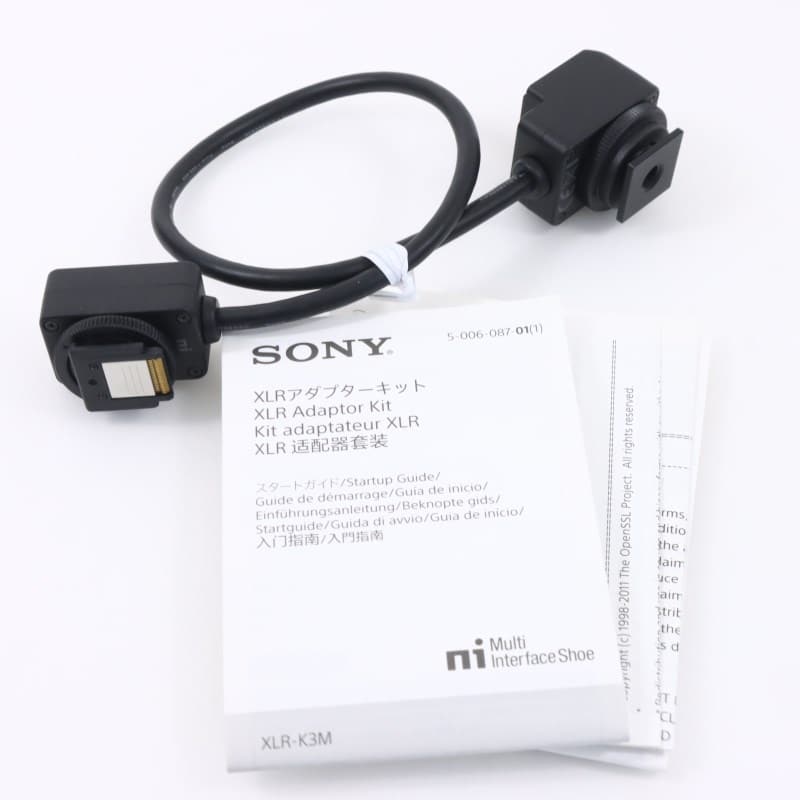 SONY XLR-K3M XLRアダプターキット ABランク 中古｜フジヤカメラ
