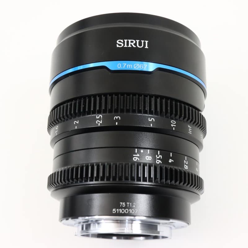 75mm T1.2 APS-C/S35 シネマレンズ E/ブラック MS75E-B-JP