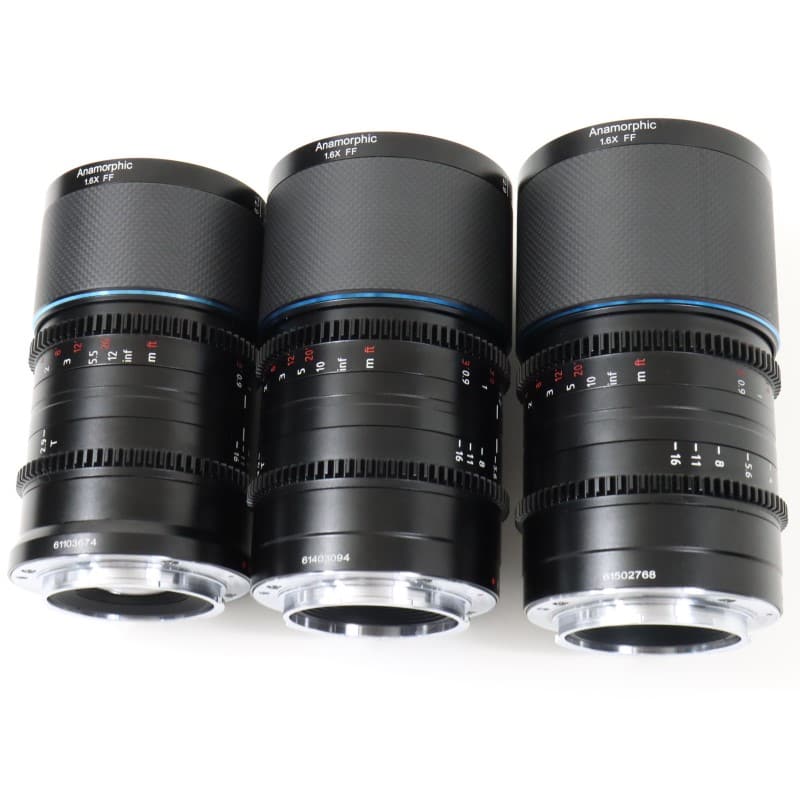 SIRUI 35/50/75mm T2.9 Full カーボンアナモルフィック 3本セット E/ナチュラル Saturn 3S-EN-JP