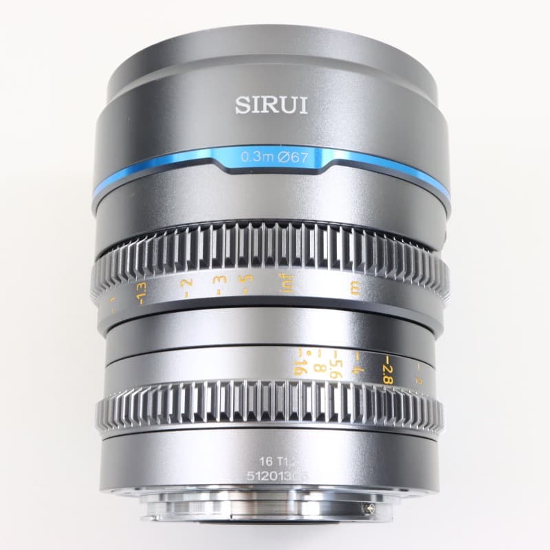 16mm T1.2 APS-C/S35 シネマレンズ RF/グレー MS16R-G-JP