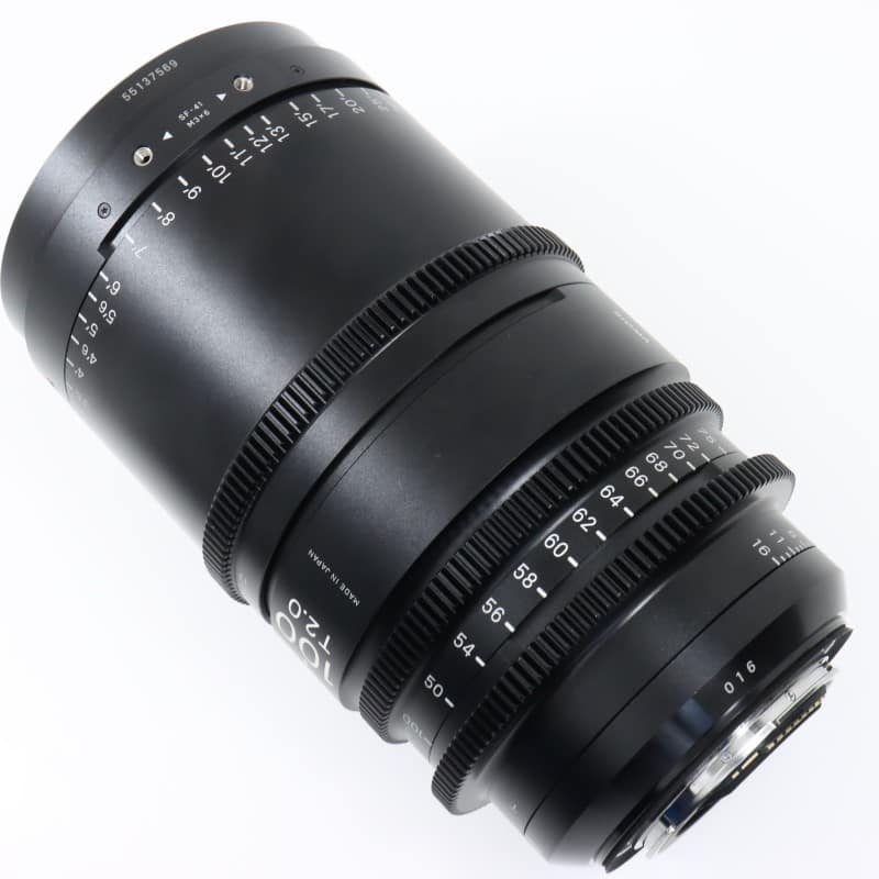 50-100mm T2/EF feet [High Speed Zoom Line 50-100mm T2 EFマウント フィート表示]