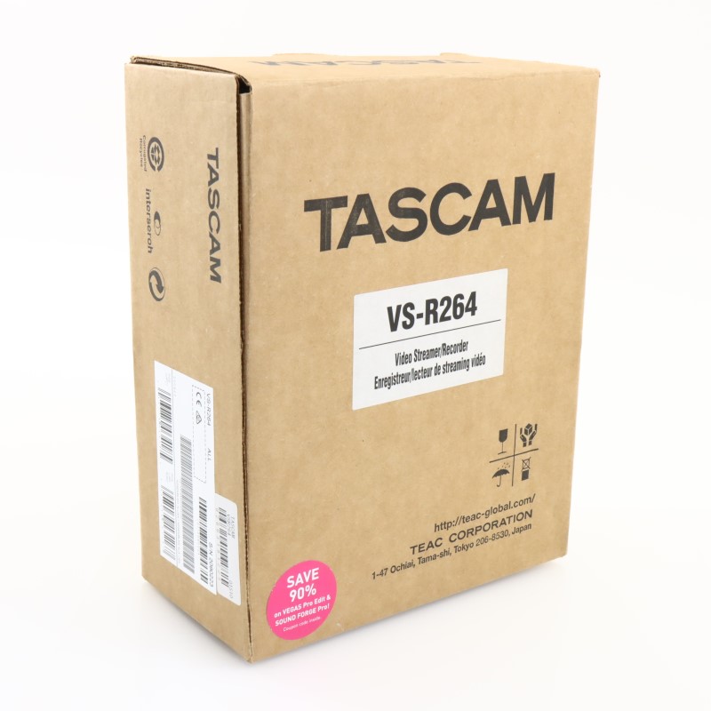 ハイクオリティ TASCAM タスカム VS-R264<br> Full HDライブストリーミング用 AV Over IP エンコーダー デコーダー  配信機材 ライブ配信 Youtube 録画