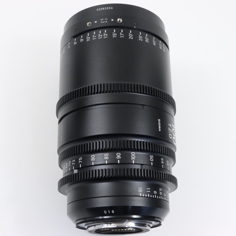 50-100mm T2/EF feet [High Speed Zoom Line 50-100mm T2 EFマウント フィート表示]