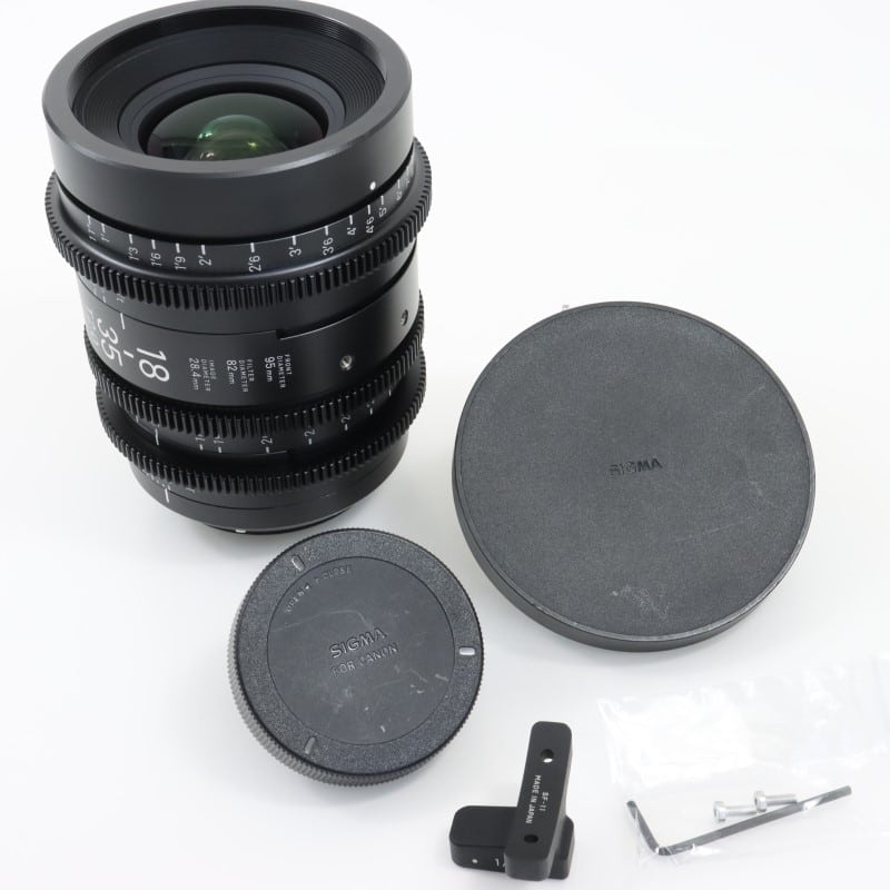 18-35mm T2/EF feet [High Speed Zoom Line 18-35mm T2 EFマウント フィート表示]