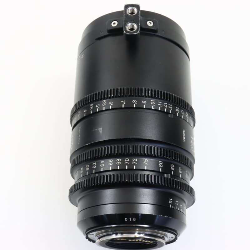 50-100mm T2/EF feet [High Speed Zoom Line 50-100mm T2 EFマウント フィート表示]