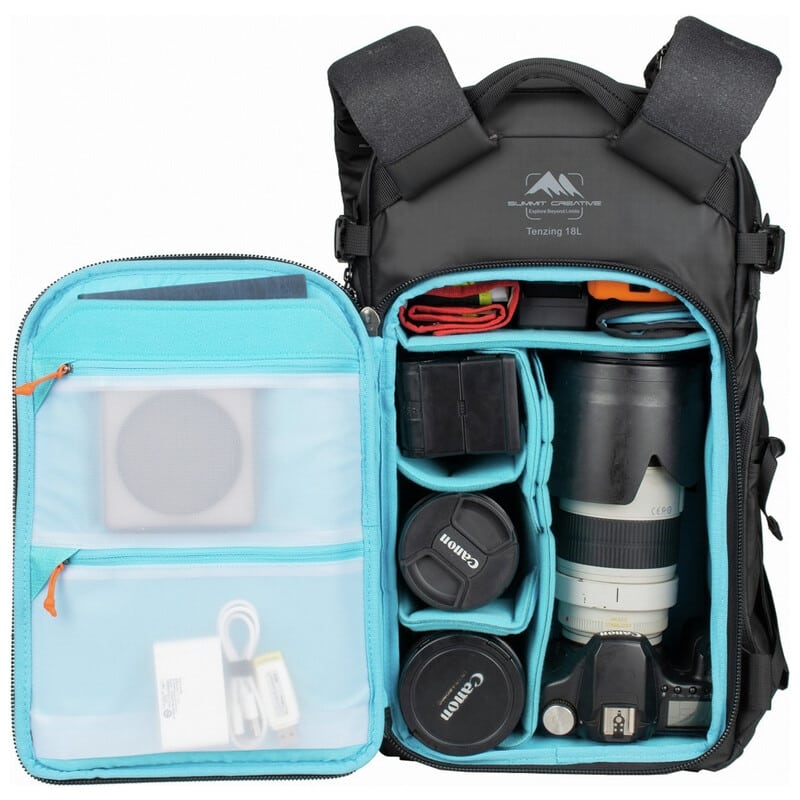 テンジン 18L ジップ バックパック ブラック SUM-TENZING18L-BK