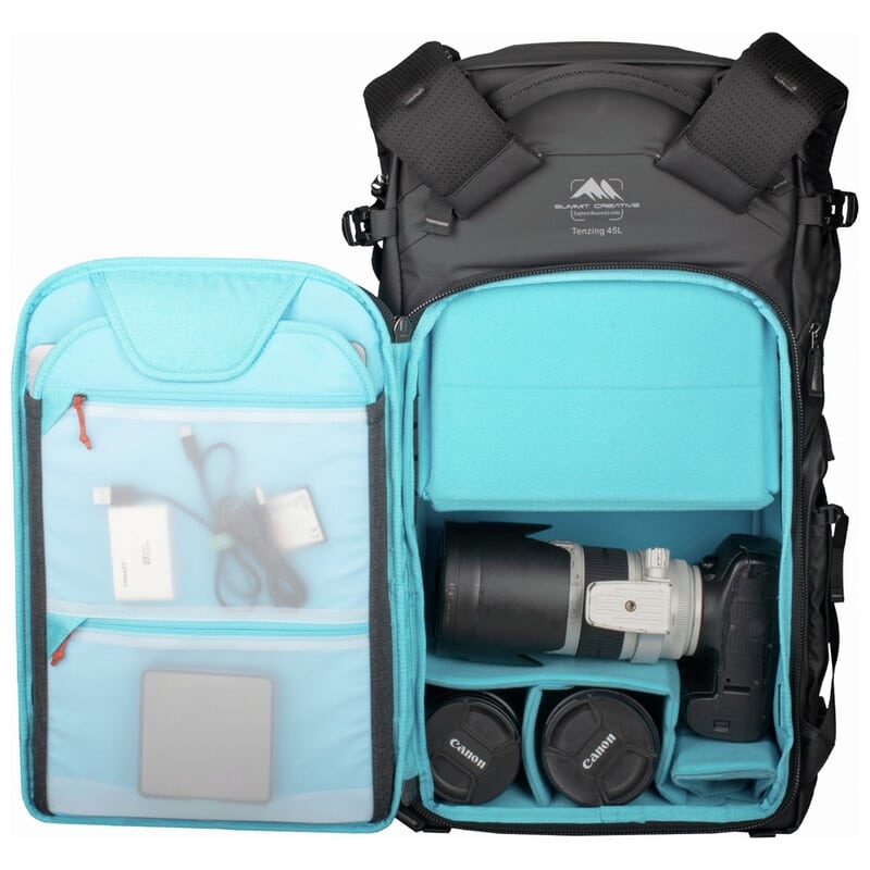 テンジン 45L ジップ バックパック ブラック SUM-TENZING45L-BK