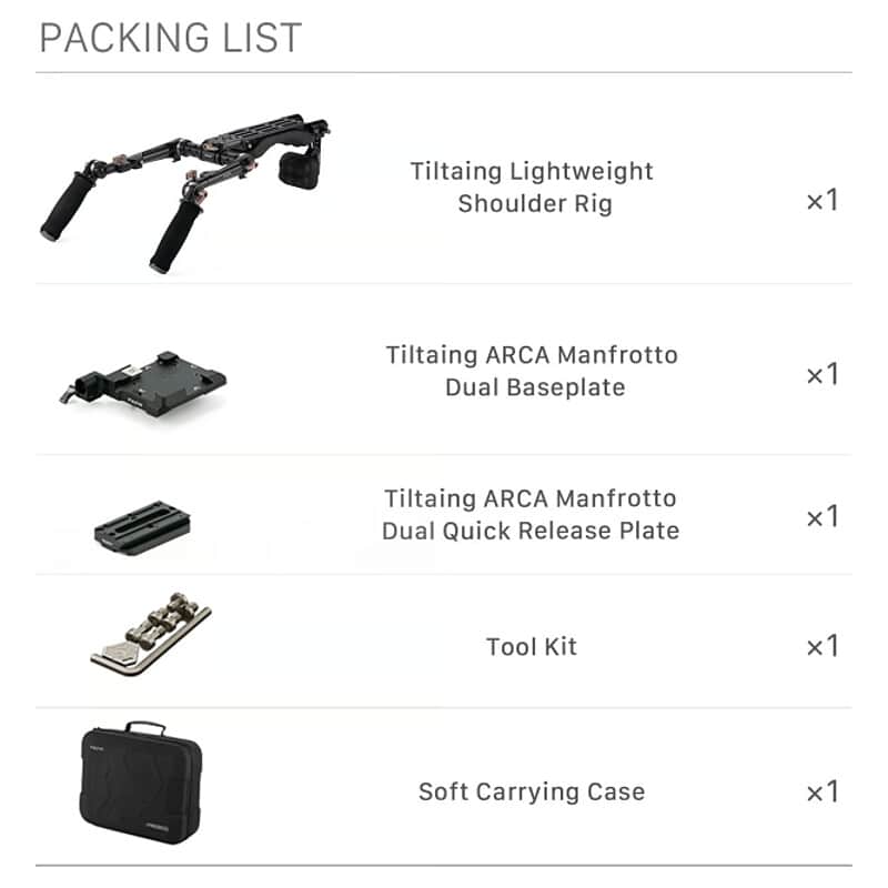 TILTA TA-LSR-B [Tiltaing Lightweight Shoulder Rig - Black]｜フジヤ
