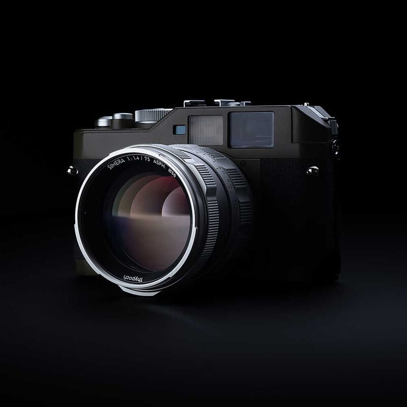 Simera 75mm f1.4 ライカ Mマウント シルバー TP-S75M-SR