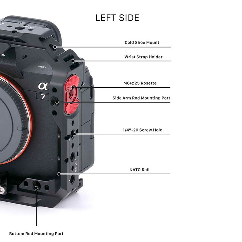 Full Camera Cage for Sony a7 IV - Black TA-T30-FCC-B