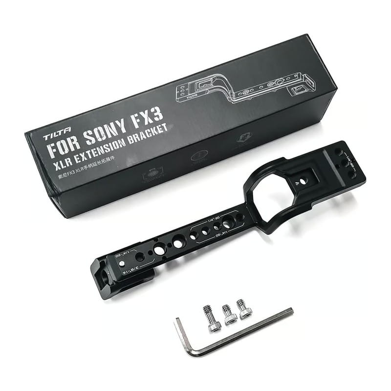 XLR Extension Bracket for Sony FX3 - Black TA-T13-XLR-B