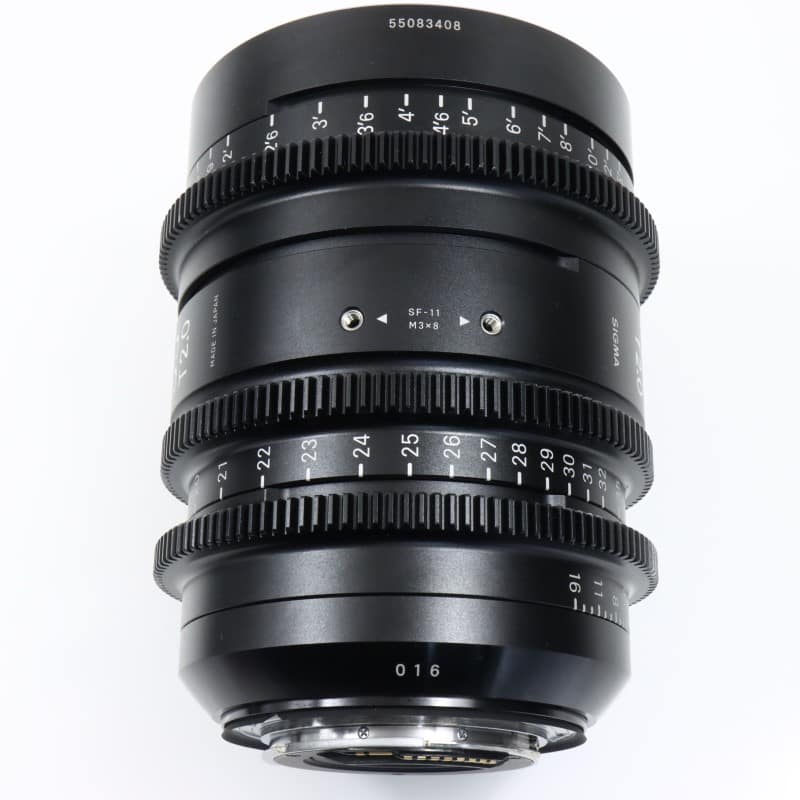 18-35mm T2/EF feet [High Speed Zoom Line 18-35mm T2 EFマウント フィート表示]