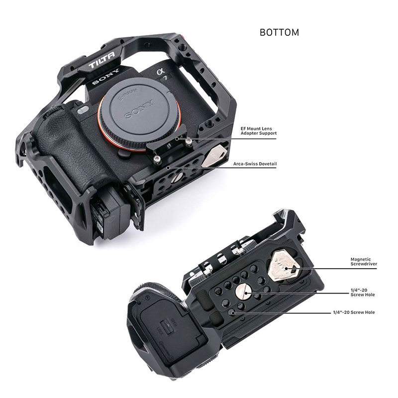 Full Camera Cage for Sony a7 IV - Black TA-T30-FCC-B