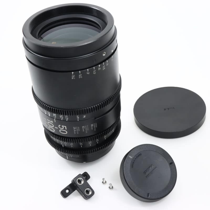 50-100mm T2/EF feet [High Speed Zoom Line 50-100mm T2 EFマウント フィート表示]
