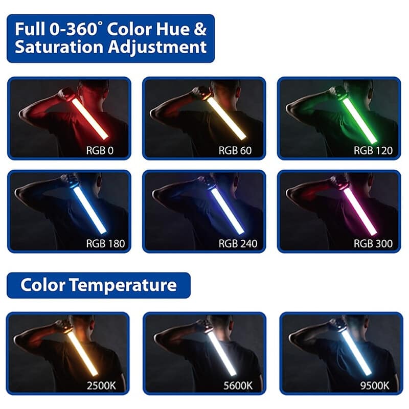 T200R RGB Tube Light Twin Kit Set